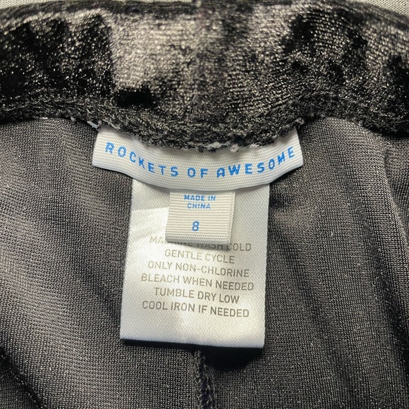 Girls Black Leggings - Picture 2 of 3